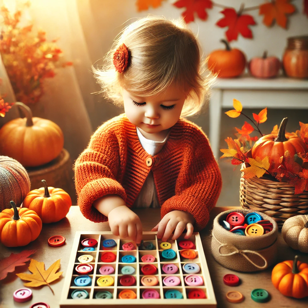 Fine Motor Coordination: Activities and Tips to Boost Development 3 Toddler improving hand-eye coordination with colorful pom-poms