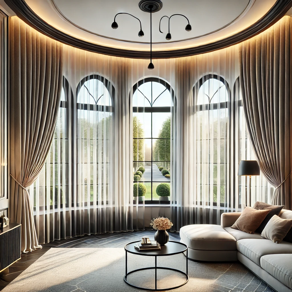 Bay Window Curtain Rods Stylish and Functional Solutions